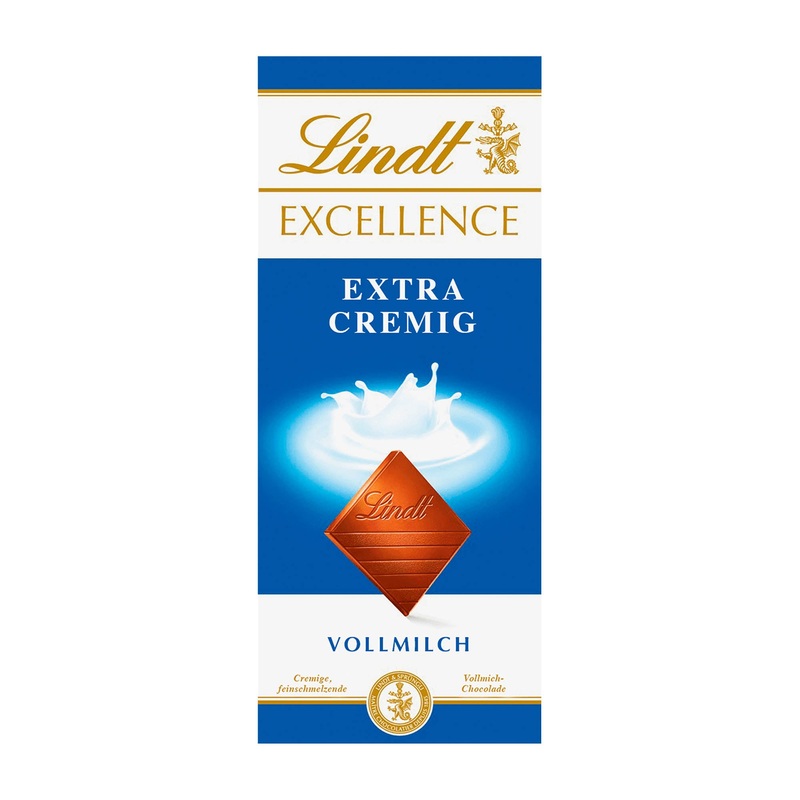 Lindt Excellence Extra Creamy milk chocolate bar, 100 g