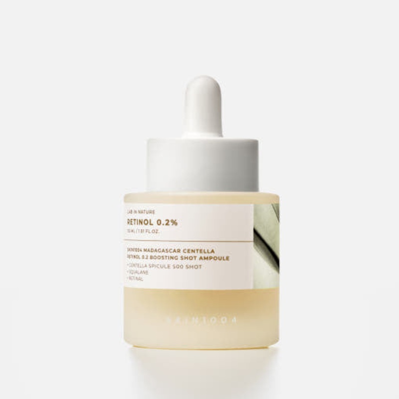 SKIN1004 Madagascar Centella Retinol 0.2 Boosting Shot Ampoule  30ml | Gentle Retinol for Fine Lines & Skin Renewal