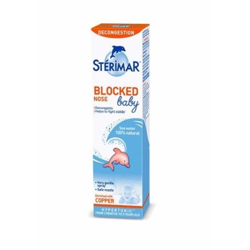 Sterimar Baby Hipertonik Burun Spreyi – Natural Saline Nasal Spray for Babies 3 Months+, 1.69 fl oz
