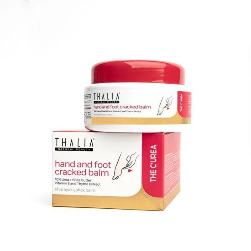 Thalia Hand & Foot Crack Balm: 10% Urea & Shea Butter for Deep Moisturizing & Dry Cracked Skin Repair
