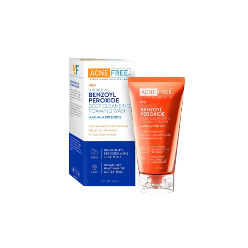 Acne Free Benzoyl Peroxide Deep Cleansing