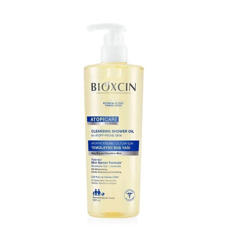 Bioxcin Cleansing Shower Oil for Sensitive Skin – Gentle, Fragrance-Free, 16.91 fl oz
