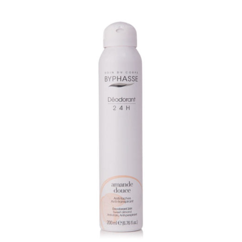 Byphasse Unisex 24H anti-perspirant deodorant sweet almond (spray) 200ml