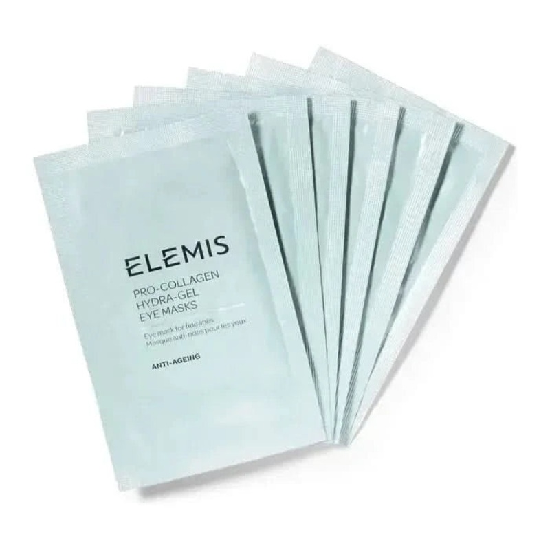 Elemis Pro-Collagen Hydra-Gel Eye Mask  6 Packs | Instant Smoothing & Hydrating Under-Eye Treatment