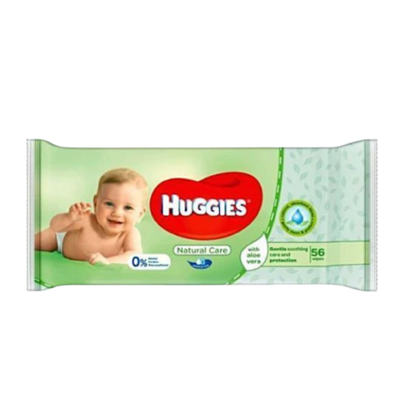 Huggies Baby Wipes 56 Green Aloe
