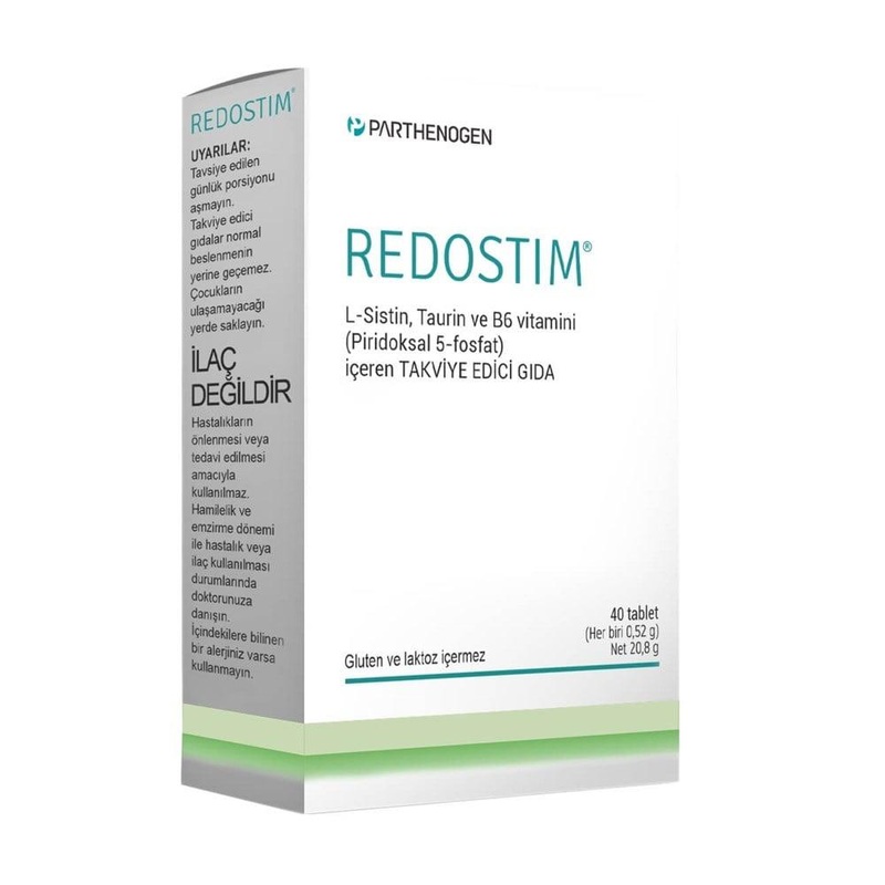 Redostim Dietary Supplement – L-Cystine, Taurine & Vitamin B6 Tablets for Nutritional Support