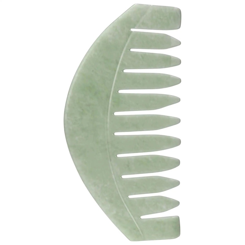 Scalp Gua Sha Tool for Thicker, Fuller Hair: Natural Jade Scalp Massager for Hair Growth, Dandruff & Tension Headache Relief