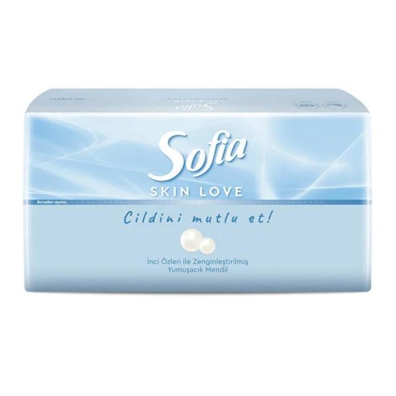 Sofia Skin Love: Gentle Facial Cleansing Wipes for Sensitive Skin – Soft, Pearl Essence Enriched, Makeup Remover & Baby Wipes