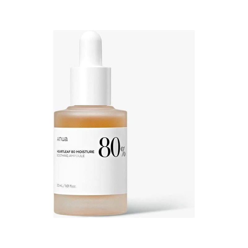 Anua Heartleaf 80% Moisture Soothing Ampoule – 30ml | Hydrating & Calming Serum for Sensitive Skin