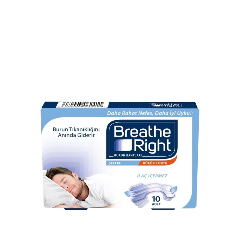 Breathe Right Clear Nasal Strips (10-Count): Drug-Free Congestion & Snoring Relief – Instantly Improve Breathing for Sleep, Allergies & Exercise