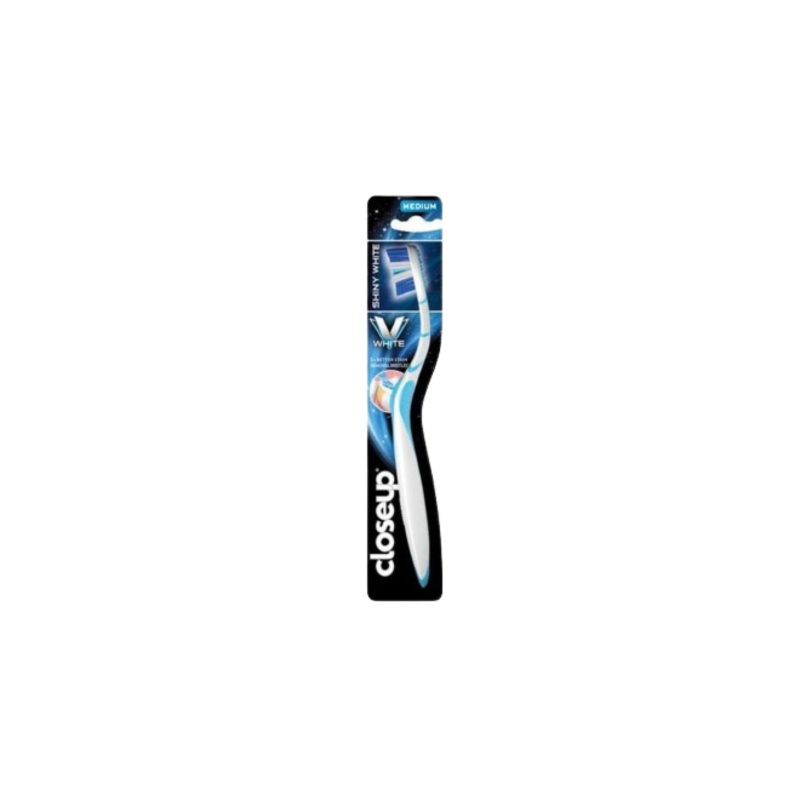 Closeup Shiny White Toothbrush