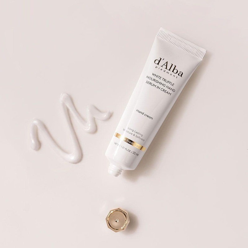 d’Alba White Truffle Nourishing Hand Serum in Cream  30ml | Hydrating & Luxurious Hand Care