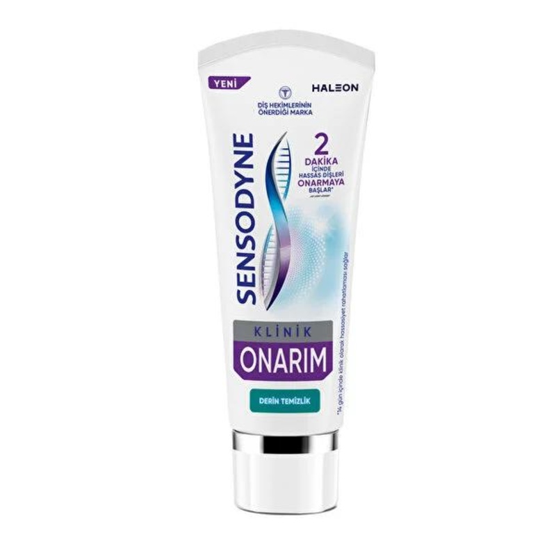 Sensodyne Clinical Repair Deep Cleaning Toothpaste: Rapid Sensitivity Relief & Enamel Repair with Novamin – Best Toothpaste for Sensitive Teeth