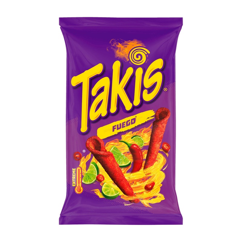 Takis Fuego Extreme Rolled Corn Chips, 100 g