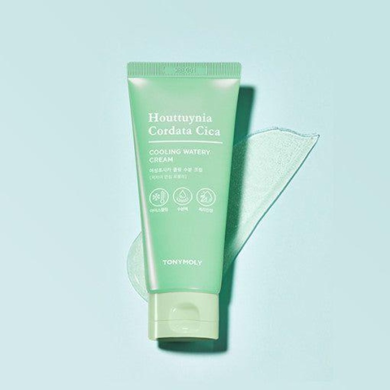 TONYMOLY Houttuynia Cordata Cica Cooling Watery Cream  90ml | Soothing & Hydrating Cream with EXO-Cica & Centella Asiatica
