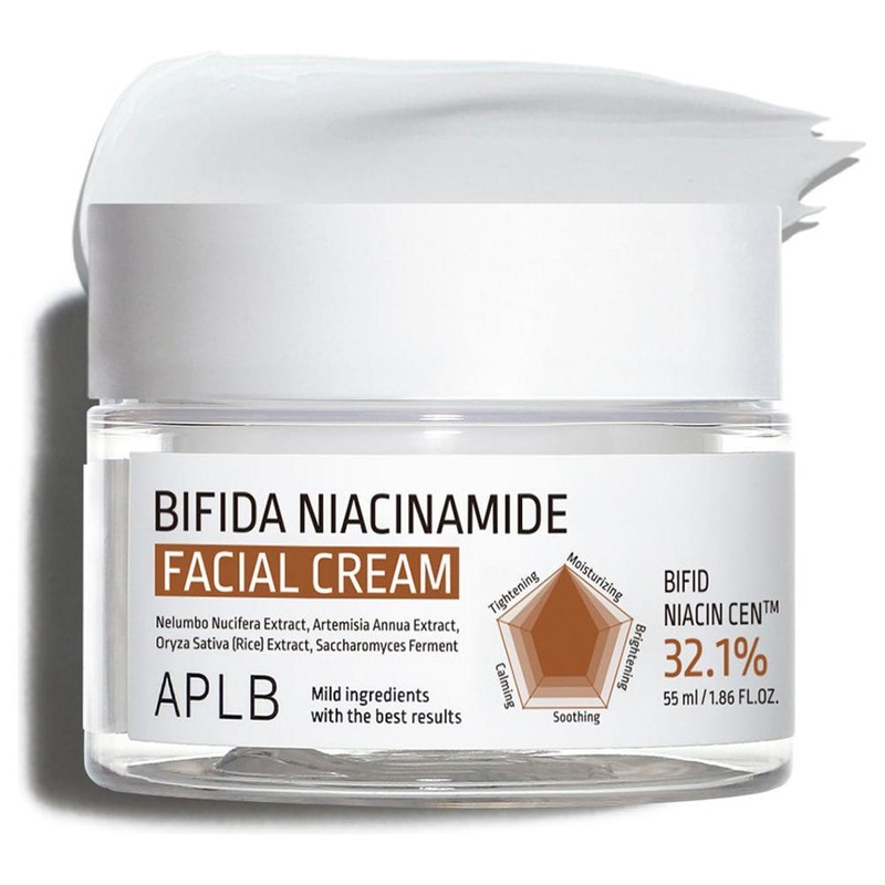 APLB Bifida Niacinamide Facial Cream  55ml | Hydrating, Brightening & Strengthening for Sensitive Skin