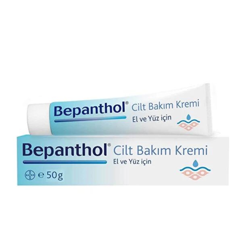 Bepanthol Moisturizing Cream for Dry Skin – 1.69 fl oz, Non-Greasy, ProVitamin B5, Sensitive Skin Friendly