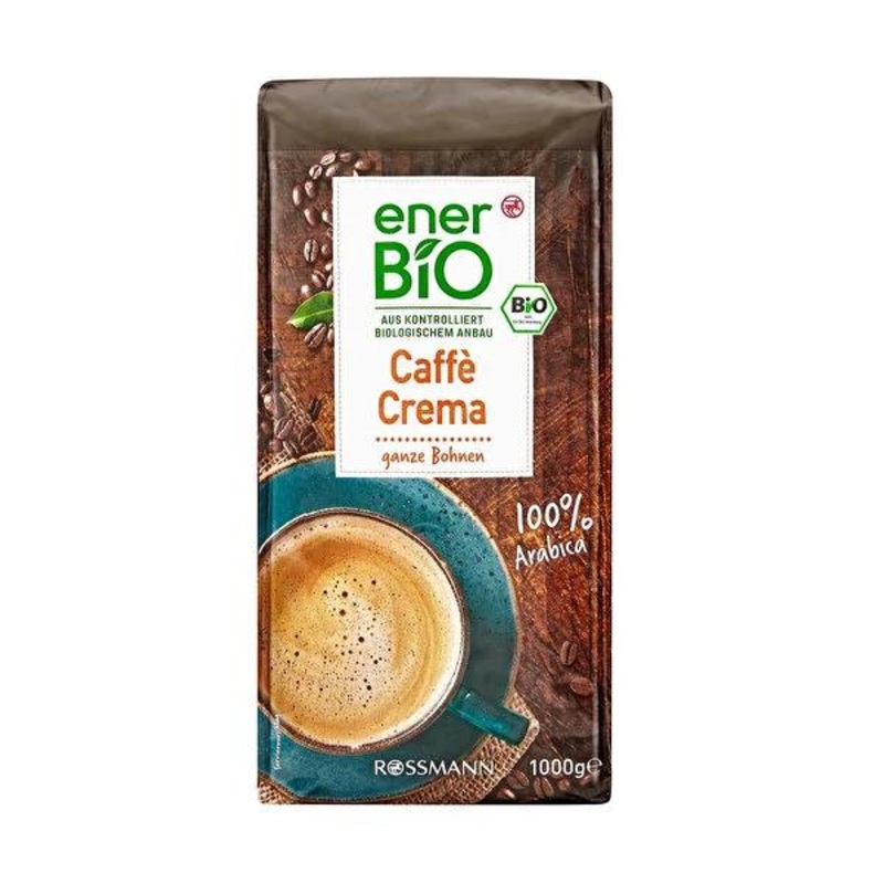 Enerbio Organic Coffee Beans: 1kg Fresh Arabica Crema for Smooth, Flavorful Vegan Coffee – Ethically & Sustainably Sourced