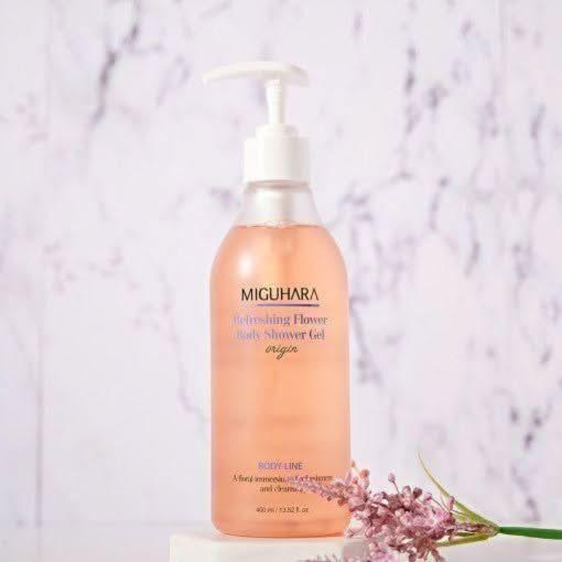 MIGUHARA Refreshing Flower Body Shower Gel Origin  Soothing & Gentle Cleanser | 500ml