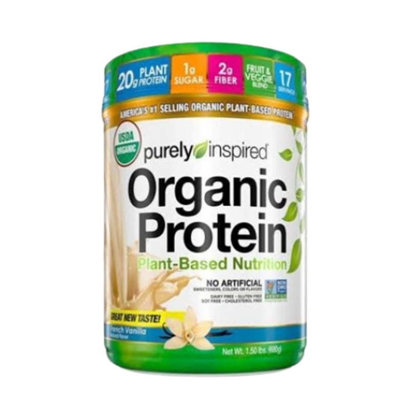 Purely Inspired Organic Protein, Plant-Based Nutrition, French Vanilla, 1.50 lbs (680 g)