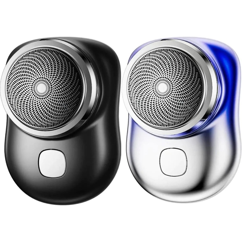 Shavere Mini Razor: Compact Precision Shaving for On-the-Go Grooming Black and Blue