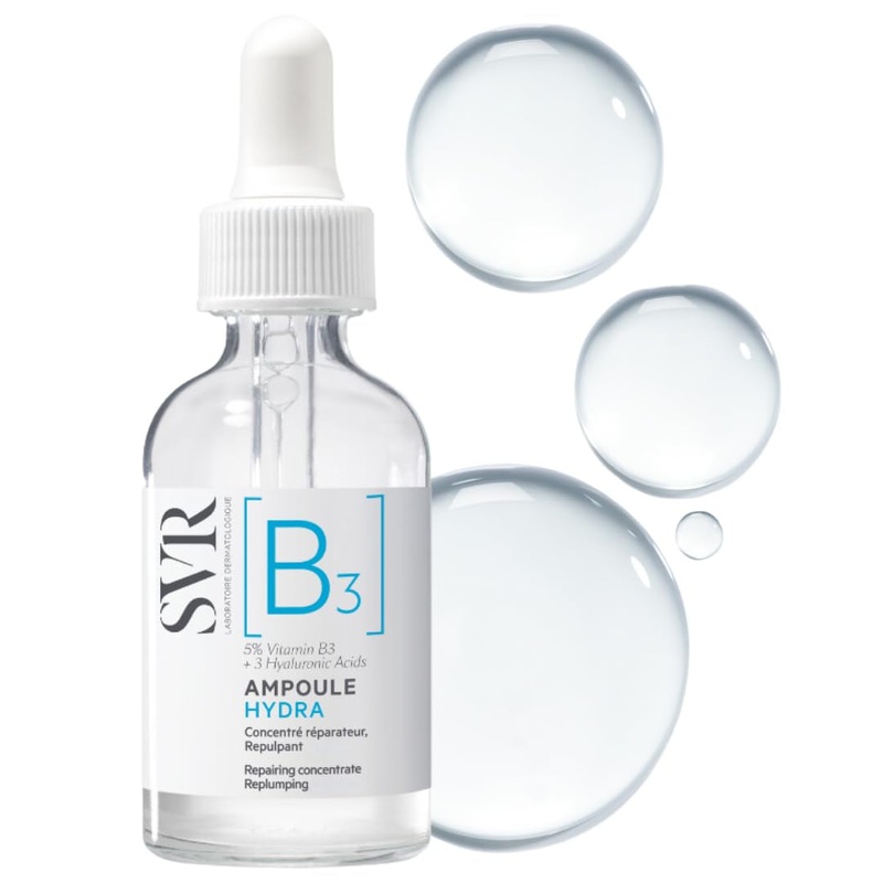 SVR [B3] Ampoule Hydra  30ml | 5% Niacinamide + 3 Hyaluronic Acids for Intense Hydration & Skin Barrier Repair