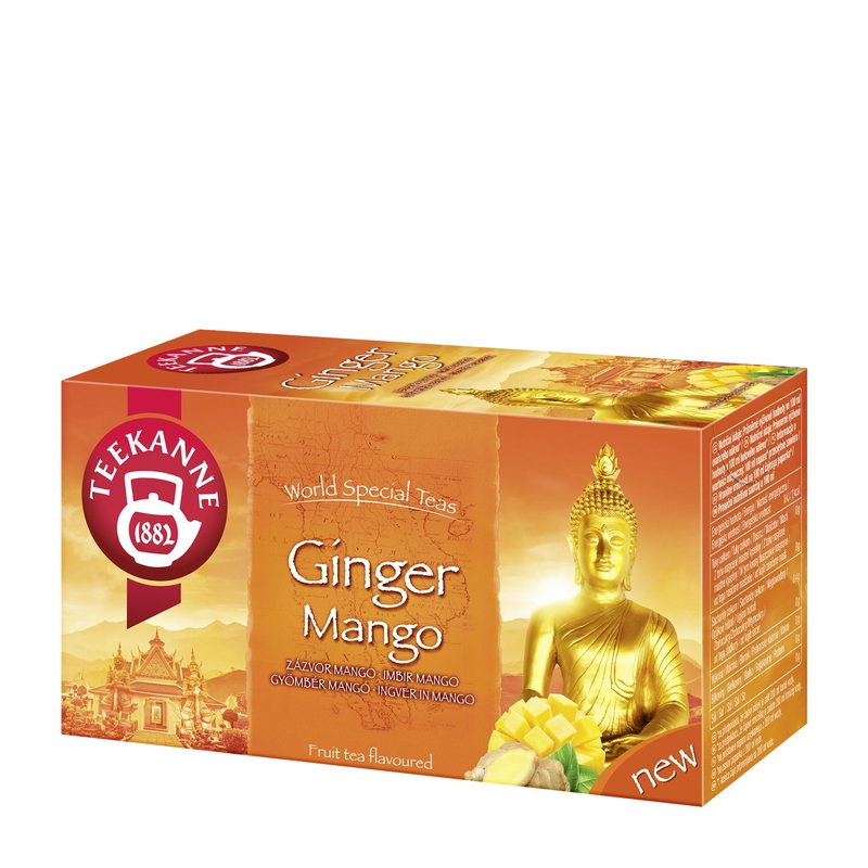 Teekanne Ginger & Mango fruit tea, 20 Count