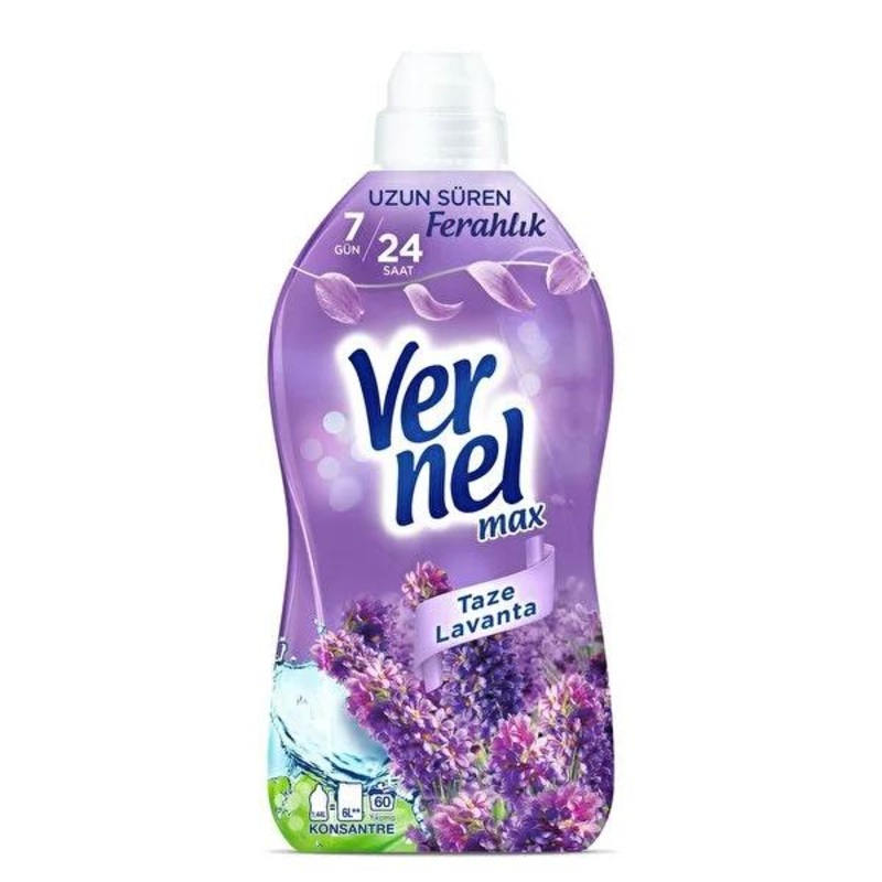 Vernel Lavender & Narcissus Laundry Softener: 140-Day Freshness, Concentrated Formula, Easy Ironing, Eco-Friendly Fabric Softener