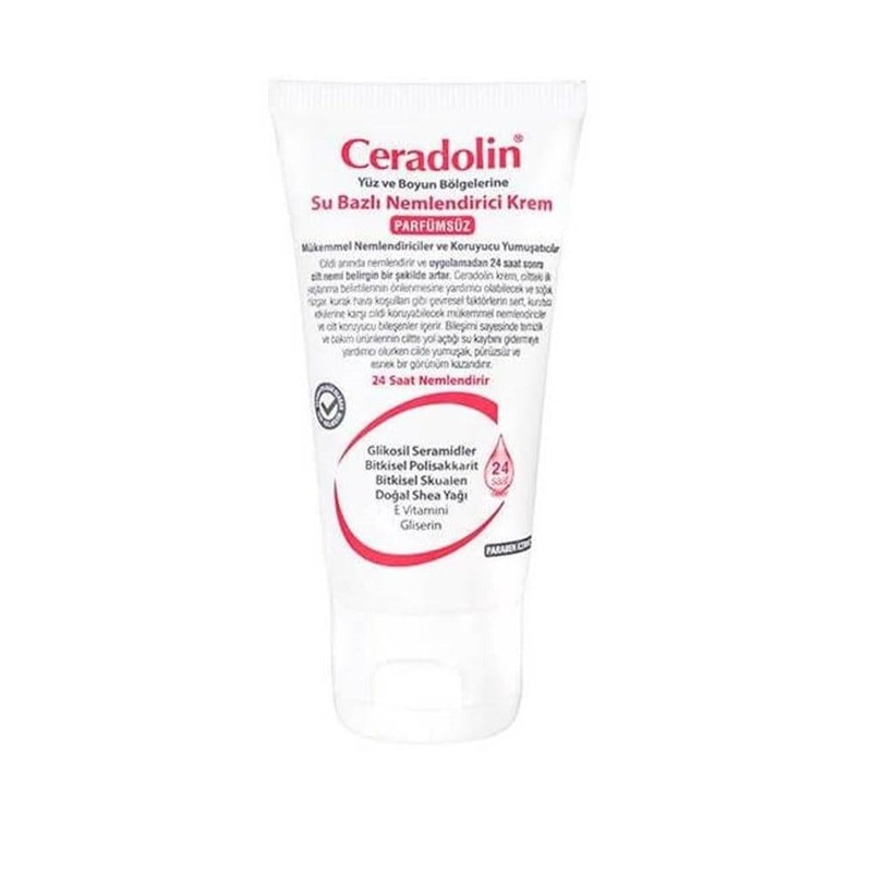 Ceradolin Moisturizing Cream 50ml – Fragrance-Free, Paraben-Free Face & Neck Cream