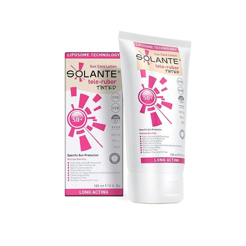 Solante Tele-Rubor Tinted SPF 50+ Sunscreen for Sensitive Skin – 5.07 fl oz