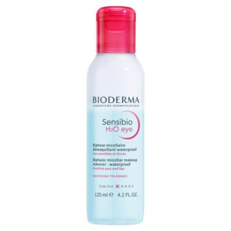 Bioderma Sensibio H2O – Gentle Micellar Eye Makeup Remover for Sensitive Eyes – Hypoallergenic & Fragrance-Free – Cleanses & Soothes (4.23 fl oz)