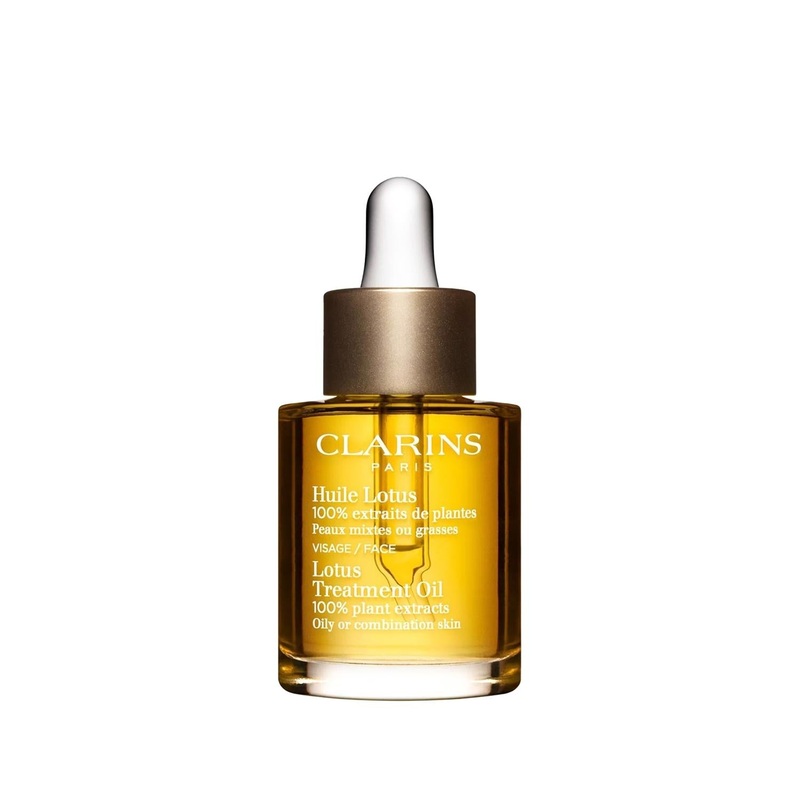 Clarins Lotus Facial Oil: Balance Oily Skin, Minimize Pores & Hydrate with Plant Extracts – Natural Skincare for Radiant Complexion