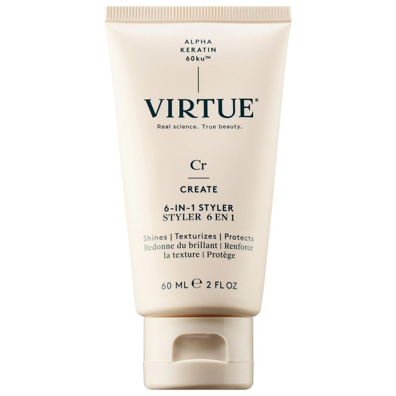 Virtue 6-in-1 Vitamin E Hair Smoothing Styler: Heat Protection, Anti-Frizz, Shine Enhancer & Damaged Hair Repair – Vegan & Cruelty-Free