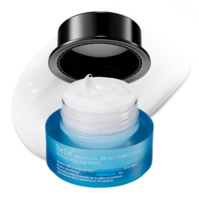 belif Moisturizing Eye Bomb  25ml | 48-Hour Hydration & Firming Eye Cream with Peptides, Ceramide & Caffeine New Formula