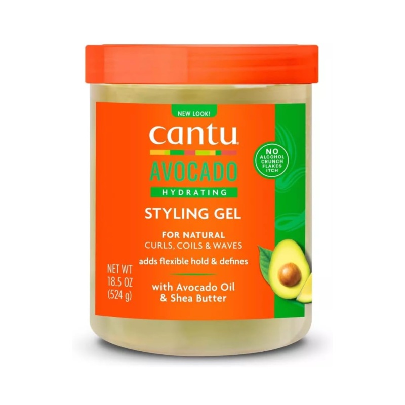 Cantu Avocado Hydrating Hair Gel With Avocado Oil And Shea Butter 524g