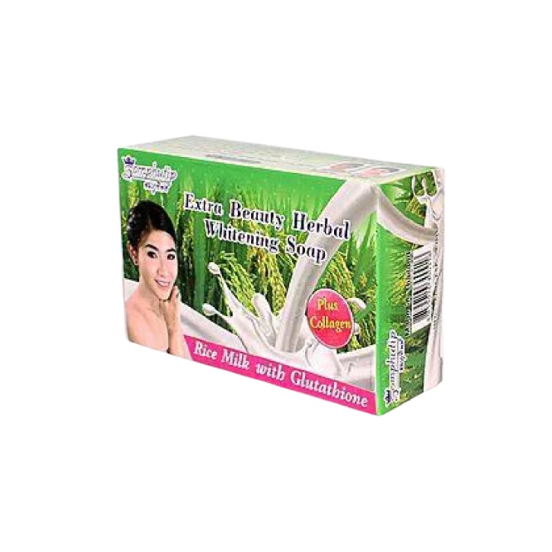 Somphutip Extra Soap Rice Milk With Glutatione