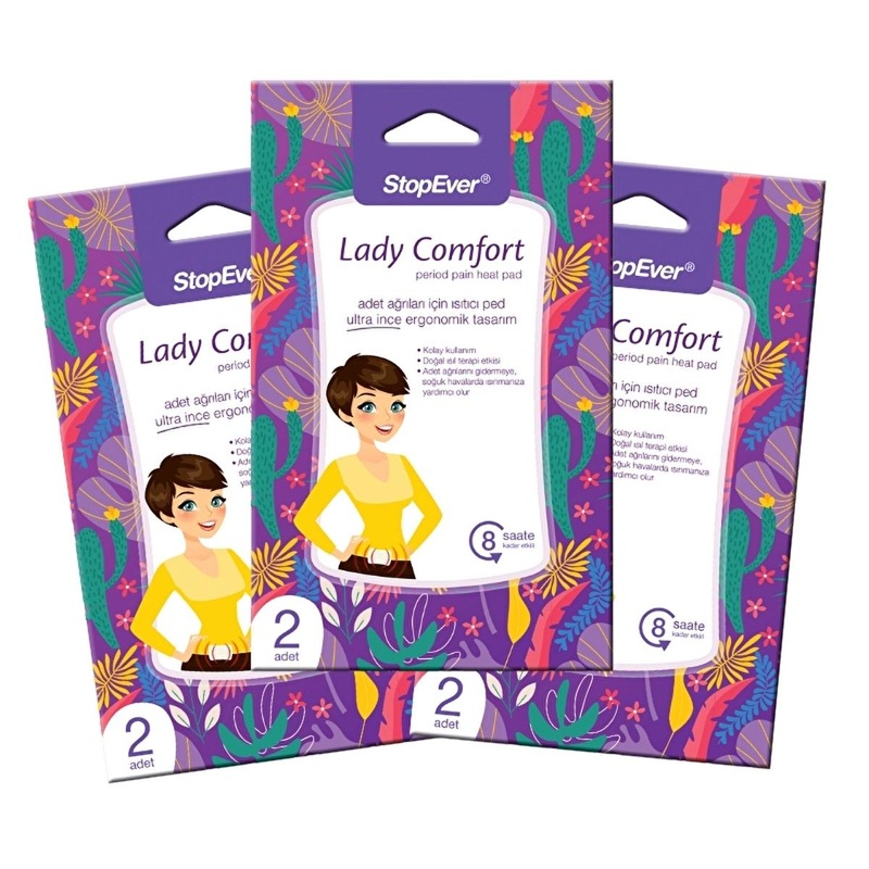 StopEver Lady Comfort: Natural Menstrual Pain Relief Patch – Discreet Heat Therapy for Period Cramps, Portable & Drug-Free