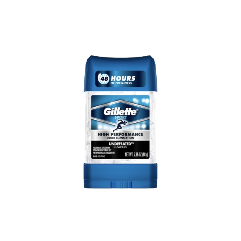 Gillette Clear Gel Undefeated Stick