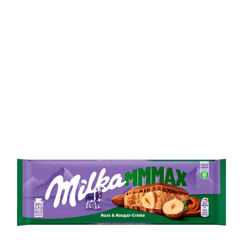 Milka MMMAX Nut & Nougat Creme milk chocolate bar, 300 g