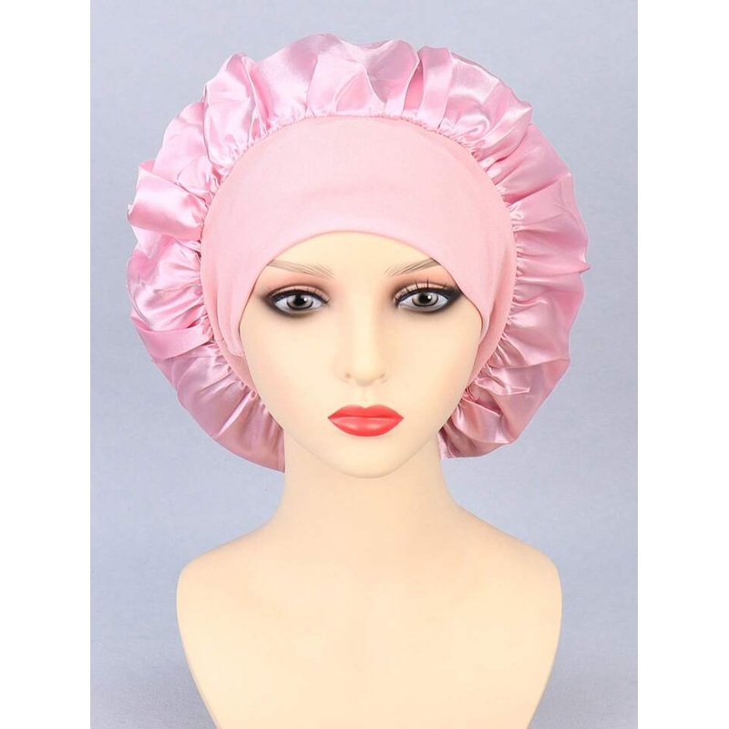 Shein – Solid Hair Silk Cap Bonnet Gold