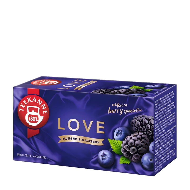 Teekanne Love blueberry & blackberry fruit tea, 20 Count