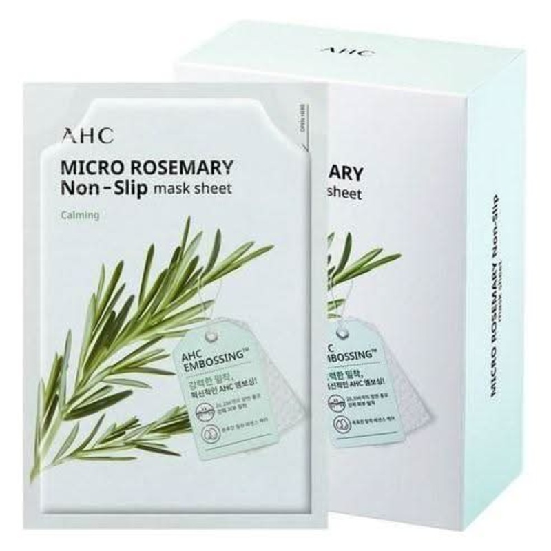 AHC Micro Rosemary Non-Slip Mask Sheet SET 33ml X 10 Sheets| Revitalize & Rejuvenate Your Skin