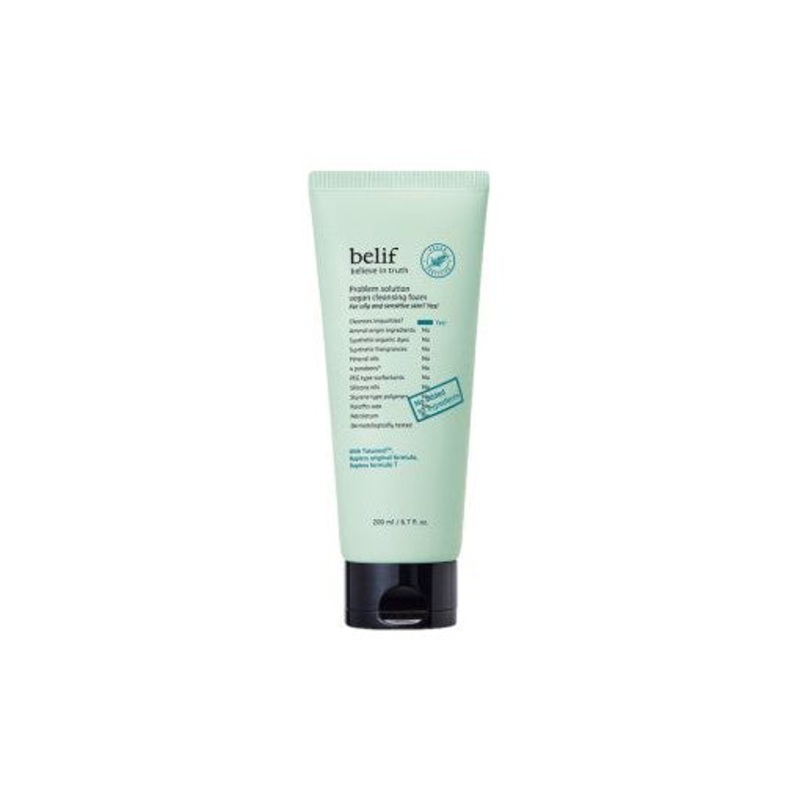 belif Problem Solution Vegan Cleansing Foam  200ml | Purifying & Balancing Face Wash