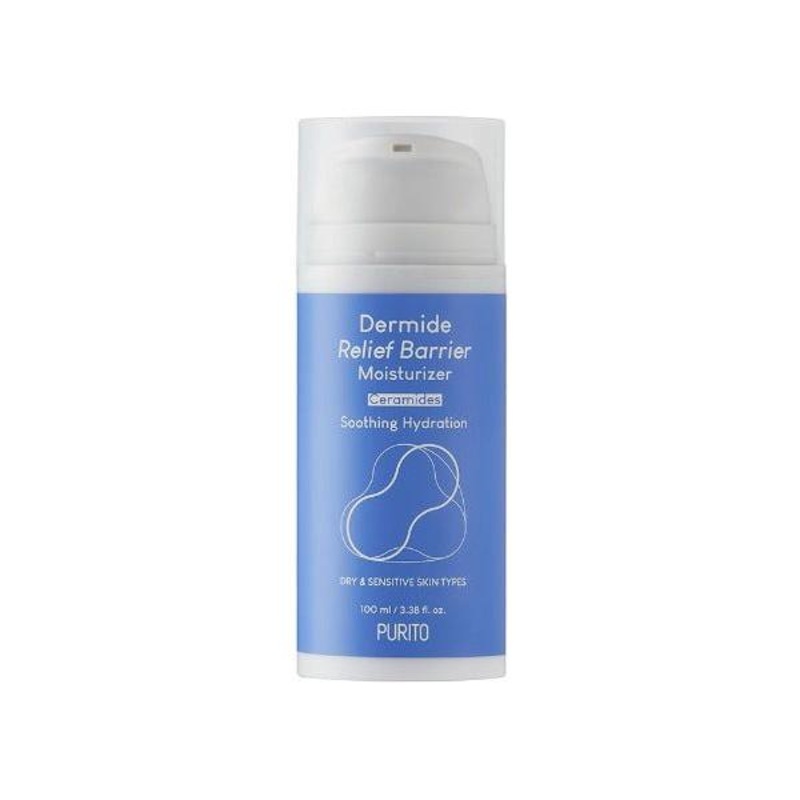 PURITO SEOUL Dermide Relief Barrier Moisturizer  100ml | Ceramide-Rich Moisturiser for Sensitive & Dehydrated Skin