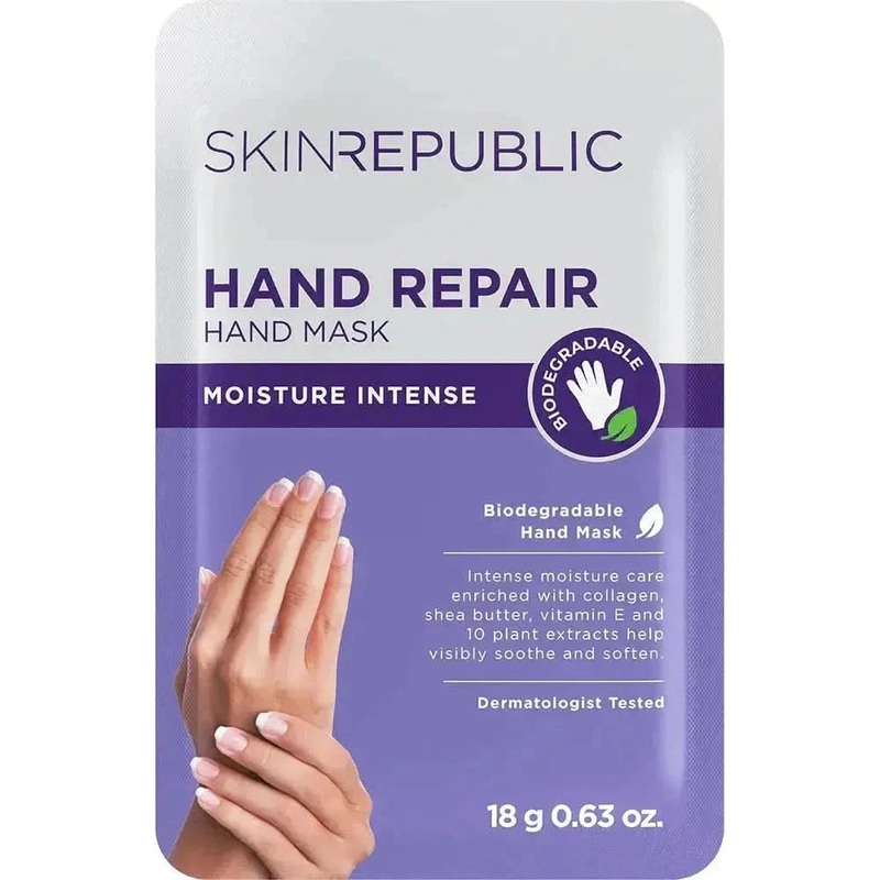 Skin Republic Hand Repair Hand Mask | Collagen, Shea Butter & Vitamin E for Softer, Younger-Looking Hands
