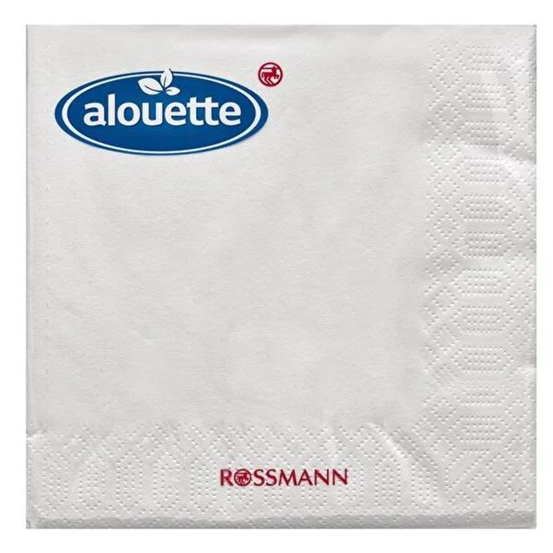 Alouette White Napkins – Bulk Pack of 30, 12.99 Inch Square, Disposable Paper Napkins for Household, Events