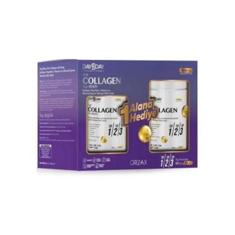 Day2Day Halal Collagen Supplement with Vitamin C & Hyaluronic Acid – 600g (2 x 300g)