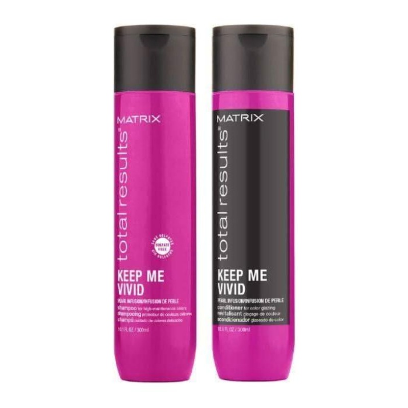 Matrix Total Results Keep Me Vivid Shampoo & Conditioner Duo  2 x 300ml | Colour Protection & Radiance Boost