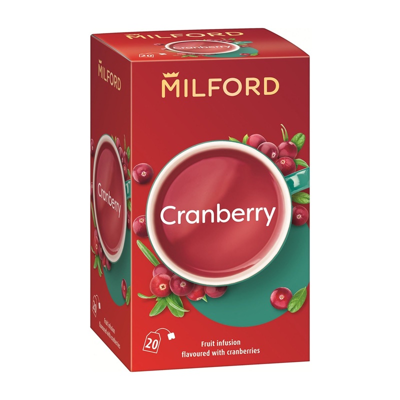 Milford Cranberry fruit tea, 20 Count
