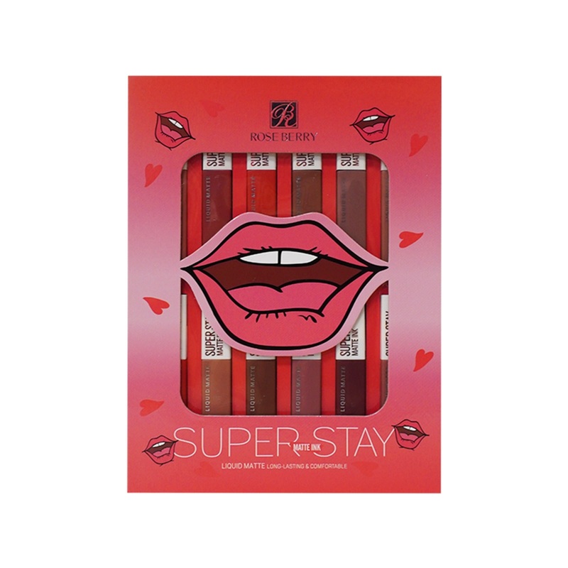 Rose Berry Super Stay Matte Ink Long Lasting – 12pcs